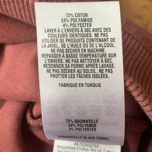 Ted Baker London Bepay Zip Detail Jersey Sweater In Dusky Pink. SZ L - Picture 4 of 9